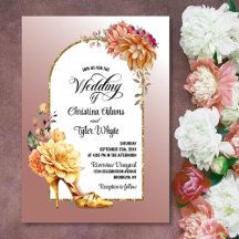 Goldflorale High Heel Blush Pink Arch Hochzeit