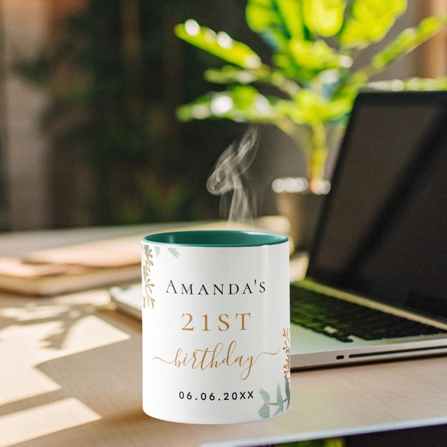 Goldflorchen der Rose Eukalyptus Tasse (Von Creator hochgeladen)