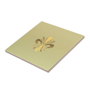 Goldflöte de lys fliese