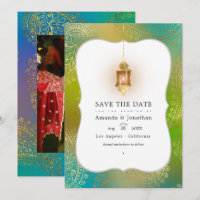 Goldfoil Arabian Bollywood Wedding Foto Rette The