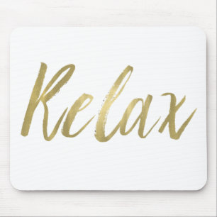 Goldfolie entspannen sich mousepad