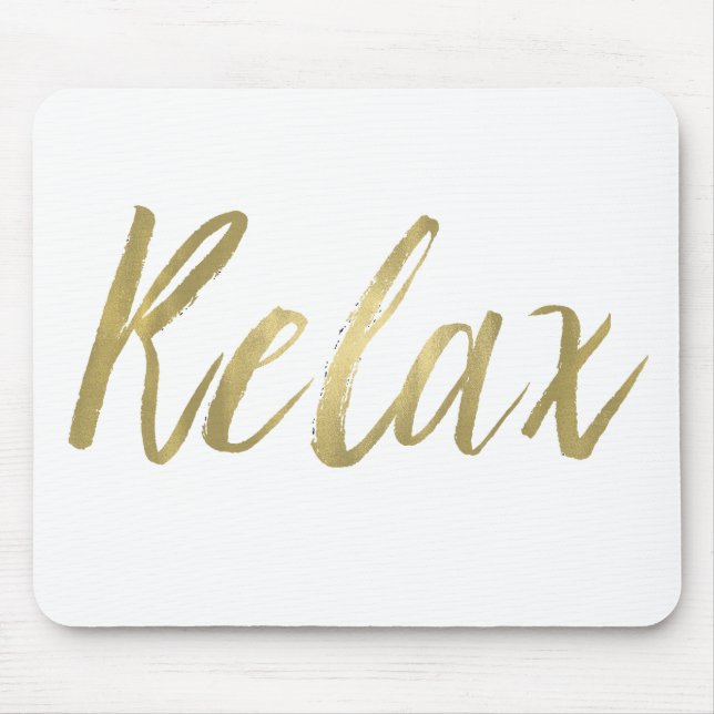 Goldfolie entspannen sich mousepad (Vorne)