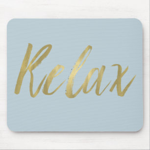 Goldfolie entspannen sich mousepad