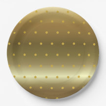 Goldfolie Farbe Polka Punkte