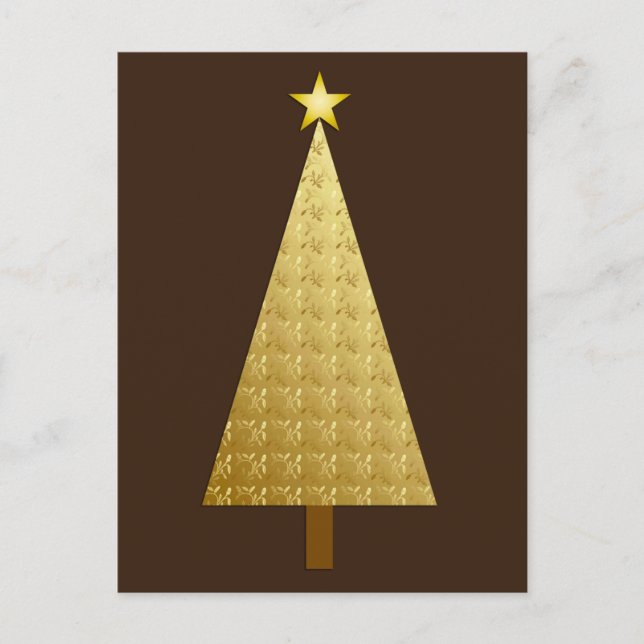 Goldfolie Feiertagspostkarte (Vorderseite)