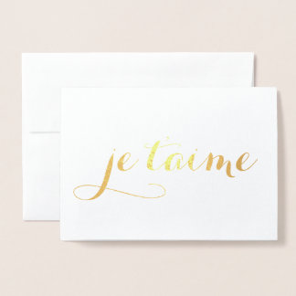 Goldfolie Folienkarte