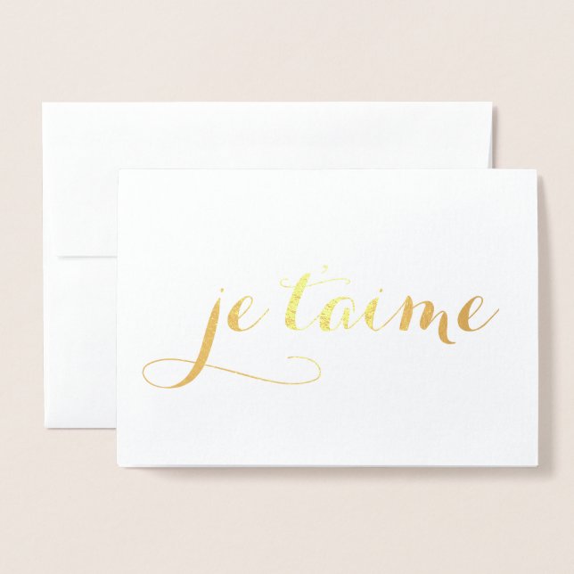 Goldfolie Folienkarte (Vorderseite mit Umschlag)