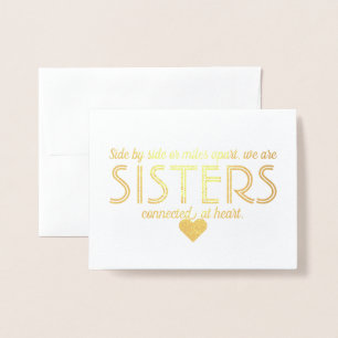 Goldfolie   Funny Bridesmaid oder Trauzeugin Folienkarte