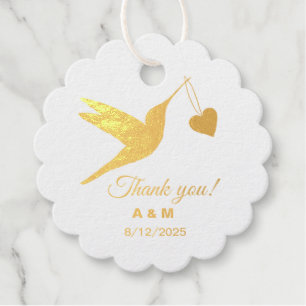 Goldfolie für Hummingbird Geschenkanhänger