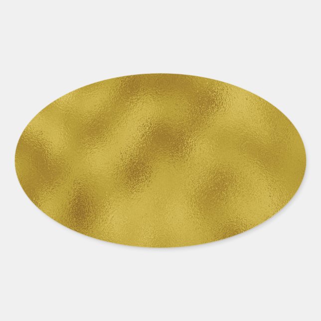 Goldfolie für Imitate Ovaler Aufkleber (Vorderseite)