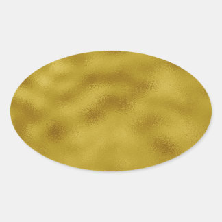 Goldfolie für Imitate Ovaler Aufkleber