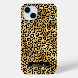 Goldfolie-Leopardenprint Monogramm Case-Mate iPhone Hülle