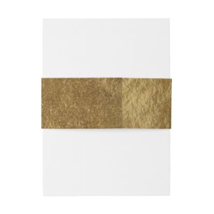 Goldfolie Look Moderne Chic Elegante Hochzeit Einladungsbanderole