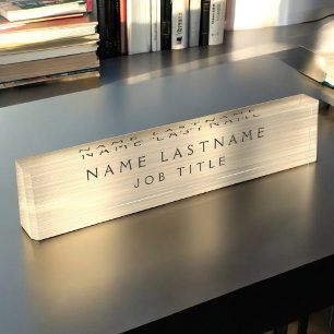 Goldfolie   Luxuriöse Berufliche Führungskraft Namensplakette