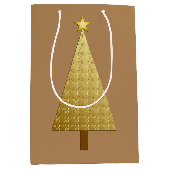 Goldfolie Mittlere Geschenktüte (Vorderseite)