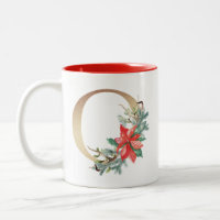 Goldfolie O Monogram Pine & Berry Weihnachten