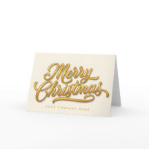 Goldfolie Retro Schrift Frohe Weihnachten