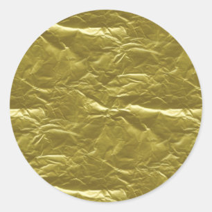 Goldfolie Runder Aufkleber