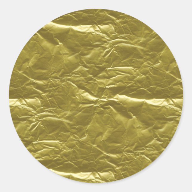Goldfolie Runder Aufkleber (Vorderseite)