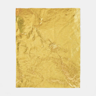 Goldfolie: Shiny Abstrakt Texture Fleecedecke