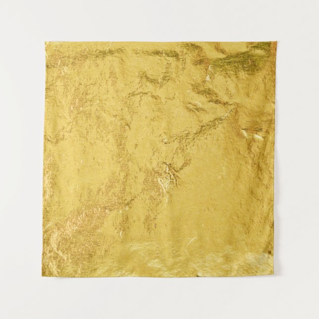 Goldfolie: Shiny Abstrakt Texture Wandteppich (Vorderseite)