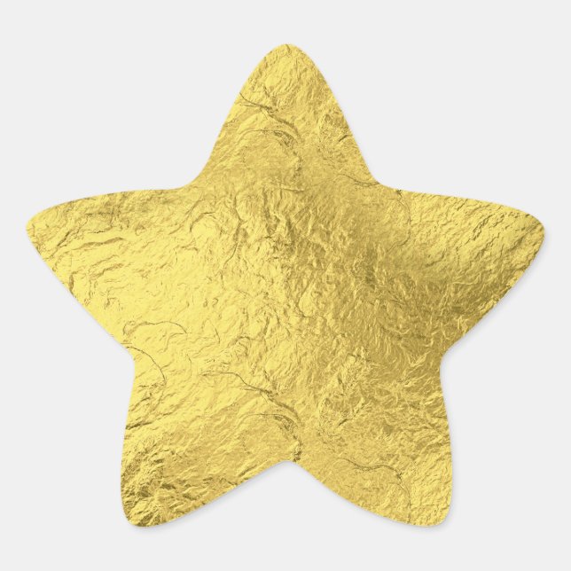 Goldfolie Stern-Aufkleber (Vorderseite)