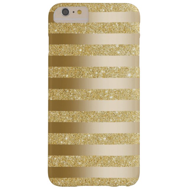 Goldfolie Stripes Imitat-Glitzer iPhone 6 Case-Mate iPhone Hülle (Rückseite)