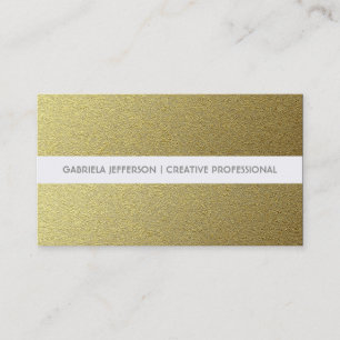 Goldfolie Stripes modernes und elegantes Visitenkarte