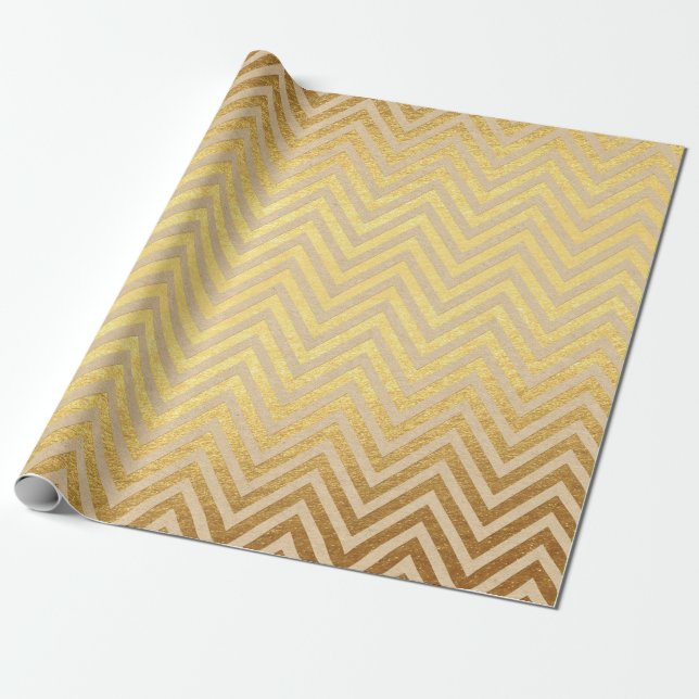 Goldfolie Weihnachten Geschenkpapier (Ungerollt)