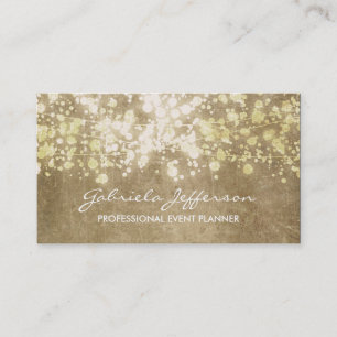 Goldfolieconfetti-Vintages elegantes Visitenkarte