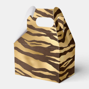 Goldfolien-Dschungeltiger Geschenkschachtel