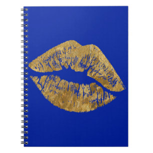 Goldfolien-Effekt-Kuss-gewundenes Notizbuch Notizblock