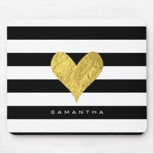 Goldfolien-Herz Mousepad