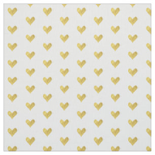 Goldfolien-Herz Stoff