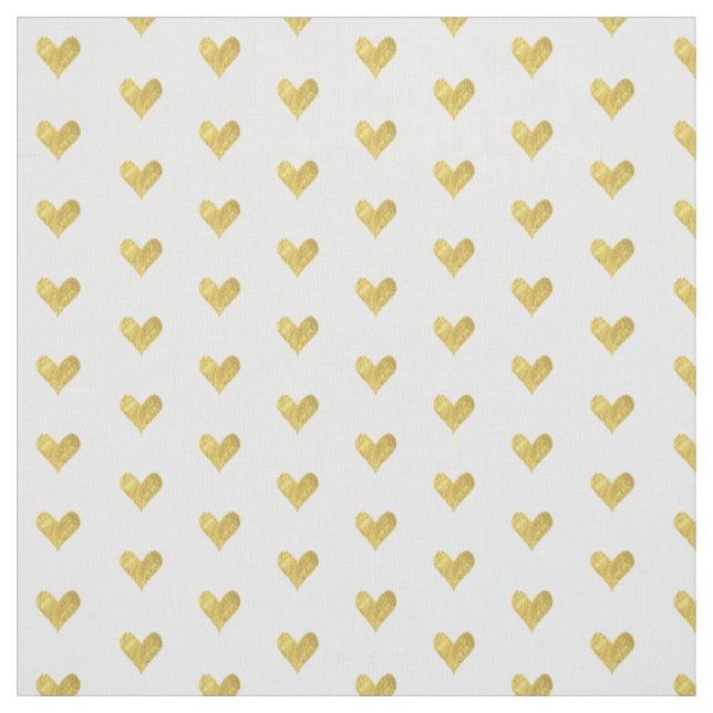 Goldfolien-Herz Stoff (Muster)