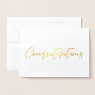 Goldfolien-Kalligrafie-Gratulationskarte Folienkarte
