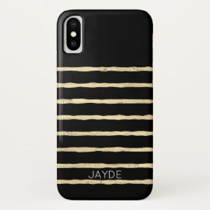 Goldfolien Streifen Personalisiert Handy Case