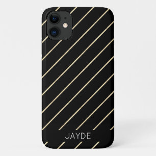 Goldfolien Streifen Personalisiert Handy Case