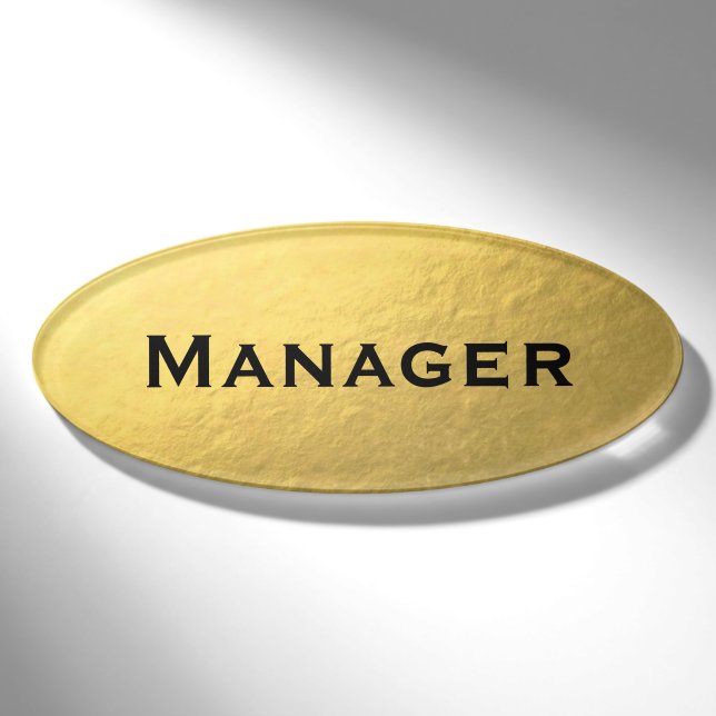 Goldfoliendesign Namenschild (Vorderseite)