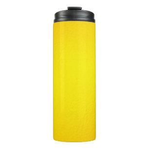 Goldfolientextur Hintergrund Glänzendes gelbes Bla Thermosbecher