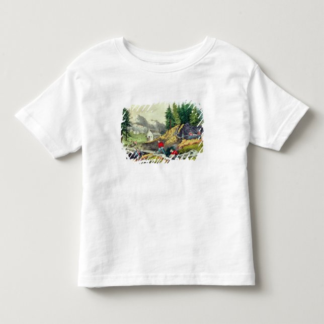 Goldförderung in Kalifornien Kleinkind T-shirt (Vorderseite)