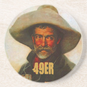 Goldförderungs-Bergmann-Goldeile-Bergmänner 49 d Sandstein Untersetzer