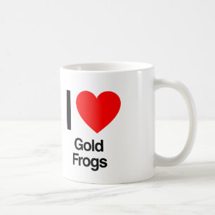 Goldfrösche der Liebe Kaffeetasse