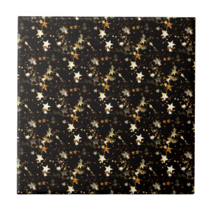 Goldgalaxie Fliese