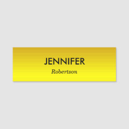 Goldgefälle bei individuelle Name Namensschild