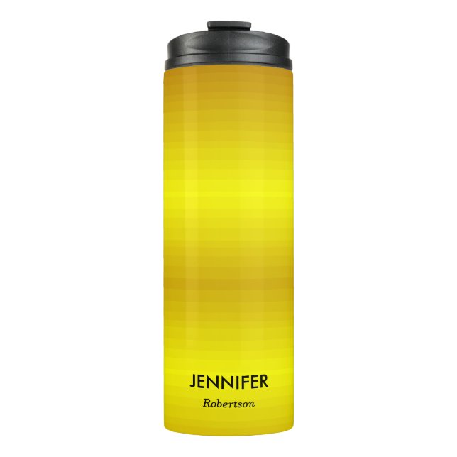 Goldgefälle bei individuelle Name Thermosbecher (Vorderseite)