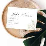 goldgeflechtete Blütenblätter Save the Date<br><div class="desc">Einfach und schick ist dieses Save the Date mit Gold Lined handgezeichnete Blumenmuster atemberaubend. Sie brauchen sich keine Sorgen um die passenden Farben zu machen. Save the Date geht es um jedes Thema oder jede Farbpalette. Hochzeit im Herbst, Sommer, Frühling oder Wintersaison. Maßgeschneiderte Qualität ohne Sonderpreis, diese Einladung wird auf...</div>