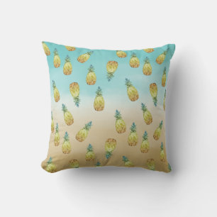 Goldgelbe Ananas Kissen