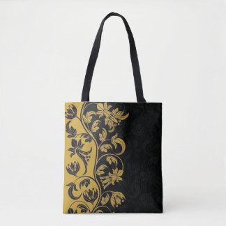 Goldgelbe Blumen, Blätter Tasche