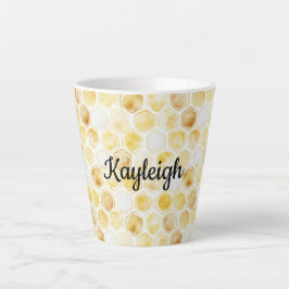Goldgelbe Honigwabe Milchtasse